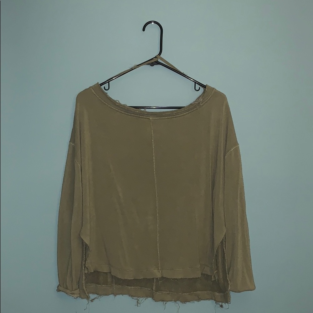 Free people off the shoulder sweatshirt